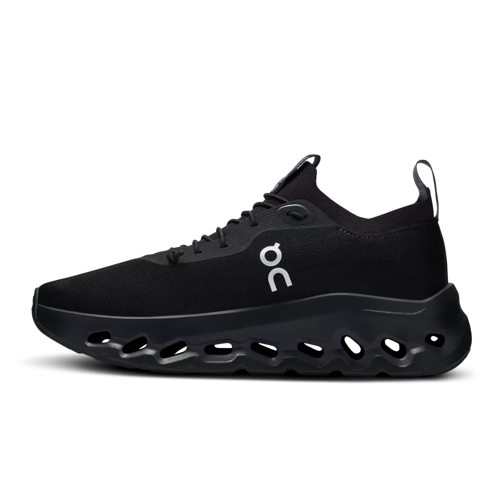 LOEWE and On collaborate on a new lifestyle sneaker, the Cloudtilt. The shoe features On's signature cushioning and LOEWE's vibrant color palette. Available in seven tonal looks on October 12 for $490 USD in all black